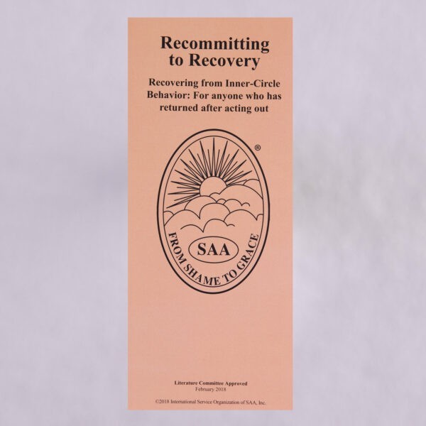 Leaflet: Recommiting to Recovery