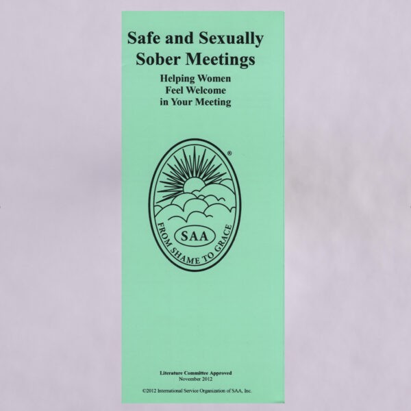 Leaflet: Safe and Sexually Sober Meetings